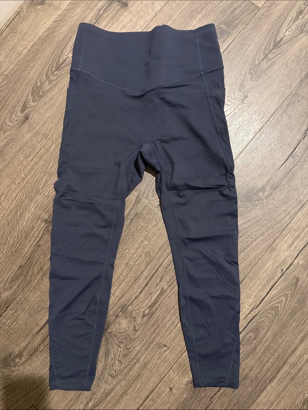 Kids High-Waist Athletic Leggings - Navy